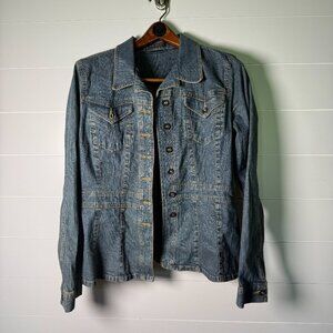 ACXESS Stretch Denim Jacket See Measurements
